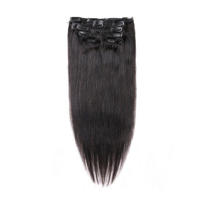 Chiny Natural Straight Raw Brazilian Clip In Human Hair Extensions Trade Assurence dostawca