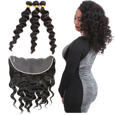 Chiny Natural Raw Indian Virgin Human Hair Weave Loose Wave bez procesu chemicznego dostawca