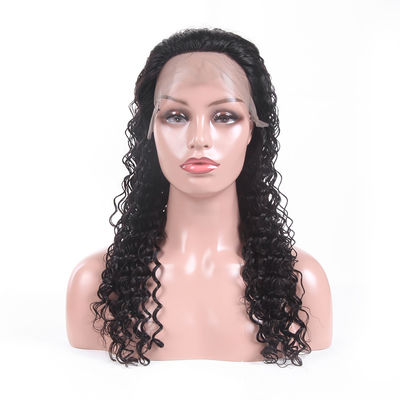 Chiny Wątłe koronkowe peruki z koronką i ludzką twarzą Ludzkie włosy z kręconymi włosami dostawca