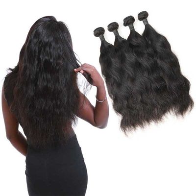 Chiny Dziewczęce dziewięcio dziewięcioletnie Virgin Remy Hair Natural Wave Double Weft 4 Bundles dostawca