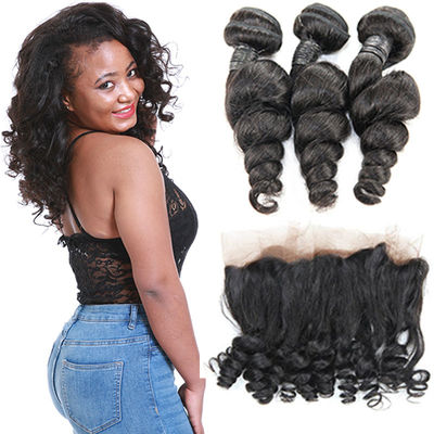 Chiny Thick Clean Weft 360 Lace Frontal Brazilian Body Wave No Synthetic Hair dostawca