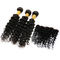 Double Sewed Weft 8A Virgin Brazilian Hair Extensions Deep Wave With Frontal dostawca