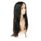 Gładkie oryginalne długie włosy koronkowe peruki, proste koronkowe peruki ludzki włos dostawca