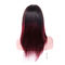 Oryginalne peruki z dziewiczych włosów, peruki z czarnego na czerwone peruki Remy dostawca
