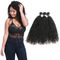 Natural Black Virgin Curly Hair Bundles / Curly Weave Human Hair 3 Bundles dostawca